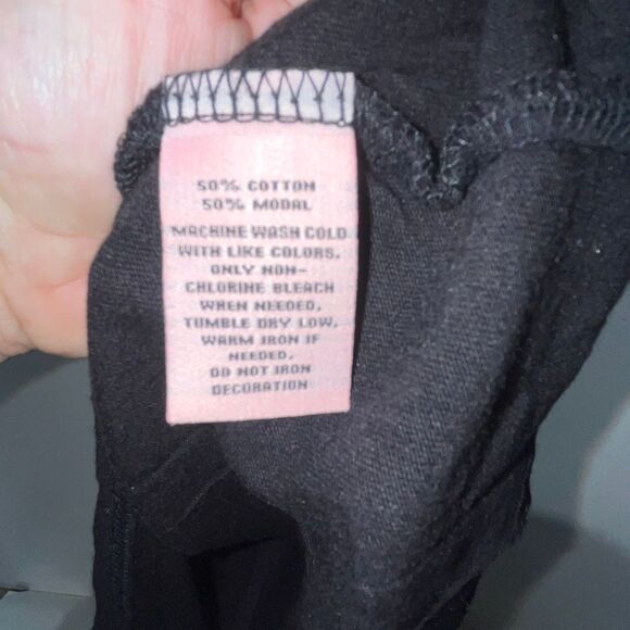 Juicy Couture Women's Black Embellished Cotton Blend V-Neck T-Shirt Size XS - Picture 10 of 11